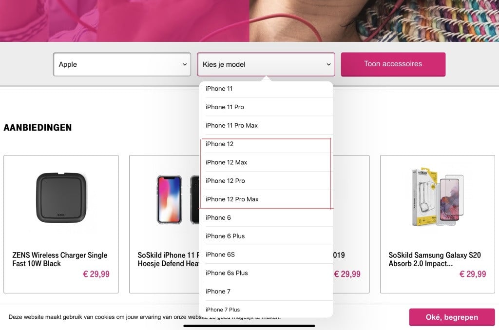T-Mobile荷兰上市证实了iPhone 12系列的绰号