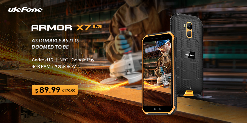 Ulefone Armor X7 Pro rugged smartphone launched with 5-inch display
