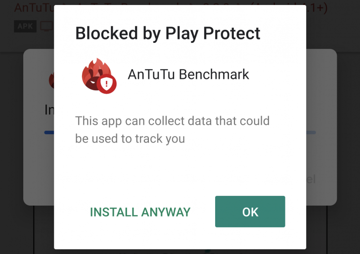 AnTuTu Google Play Protect
