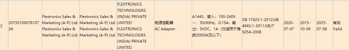 Apple 5W charger