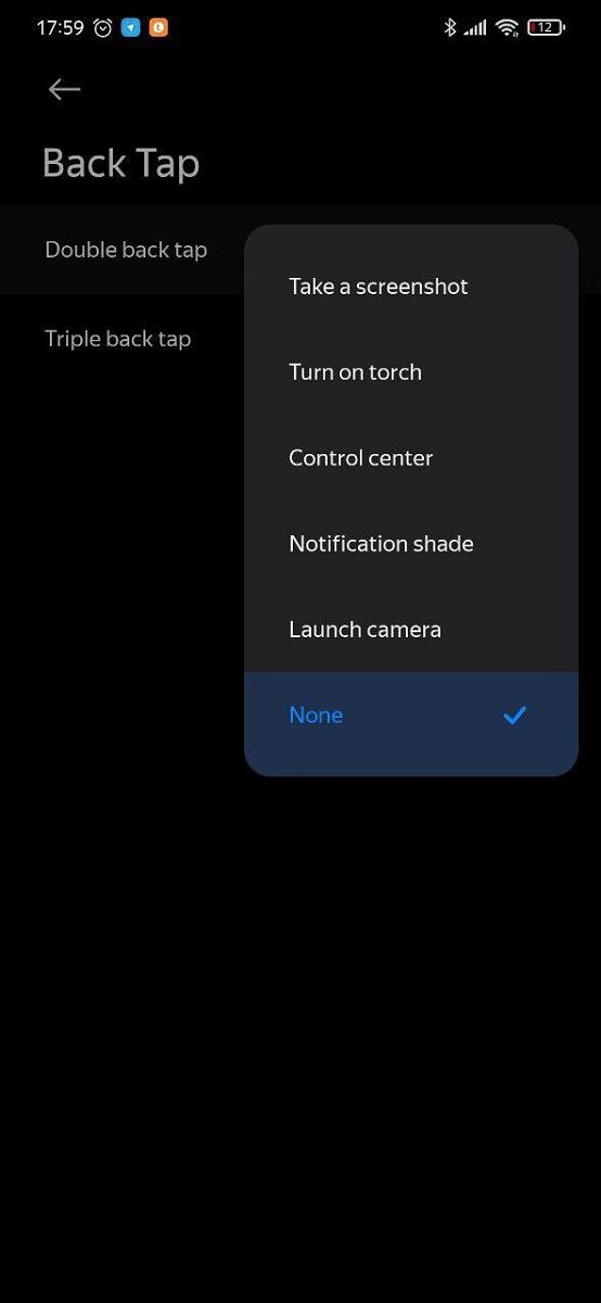 MIUI 12 Back Tap Gesture 03