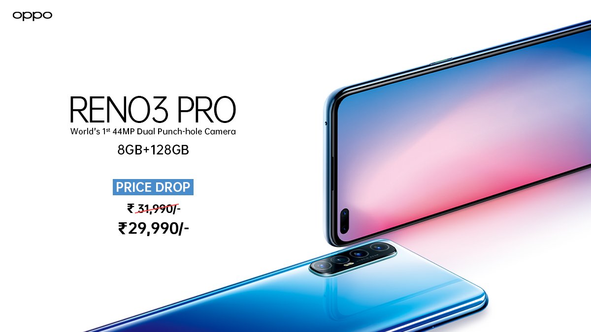 OPPO Reno3 Pro India Price Cut