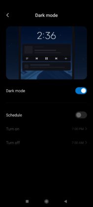 Poco X2 Dark Mode