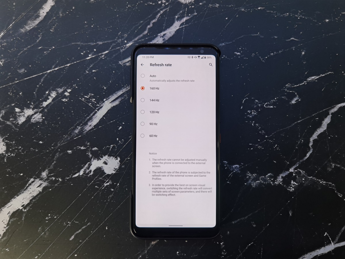 ROG Phone 3 160Hz