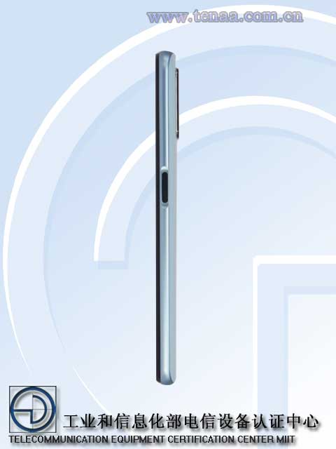 Realme V5 side view