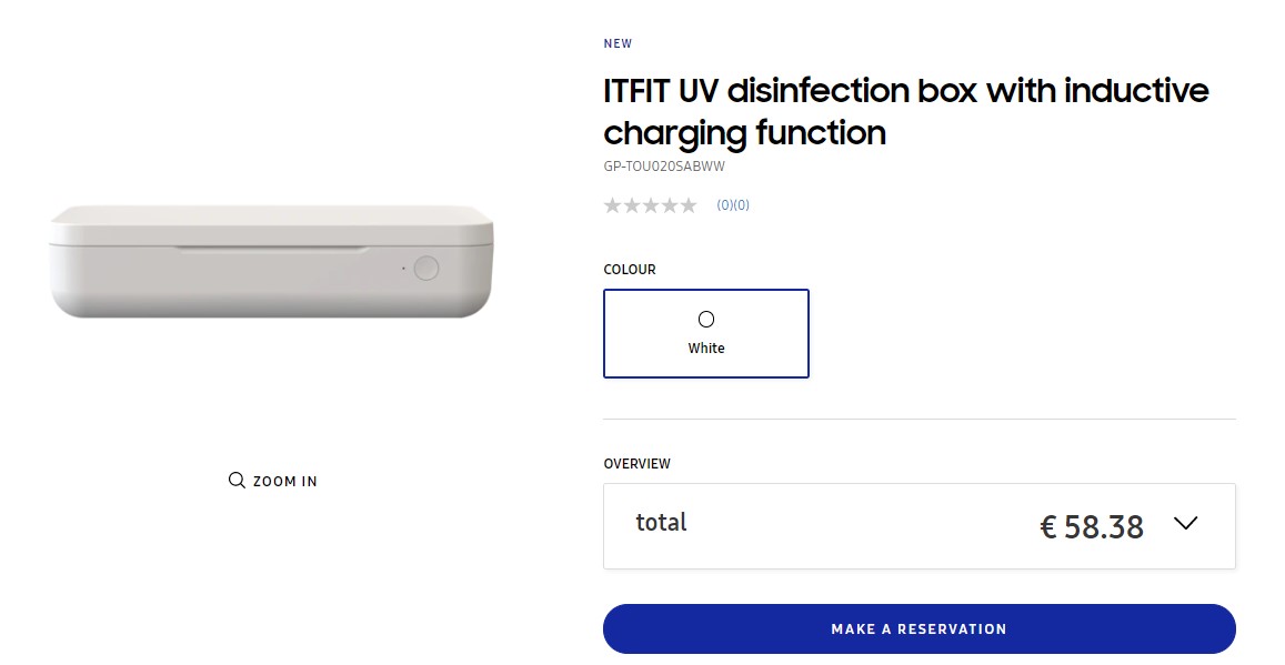 Samsung ITFIT UV Disinfection Box