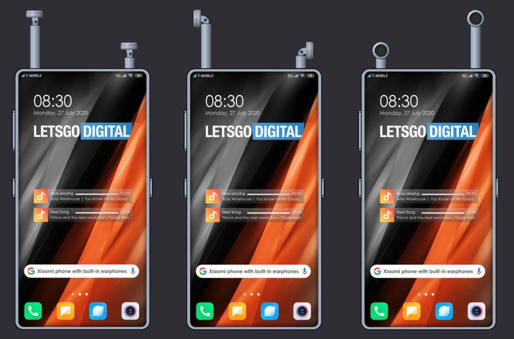 Xiaomi Smartphone Design Patent Built-in TWS 01