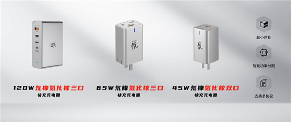 Nubia 65W GaN three-port charger