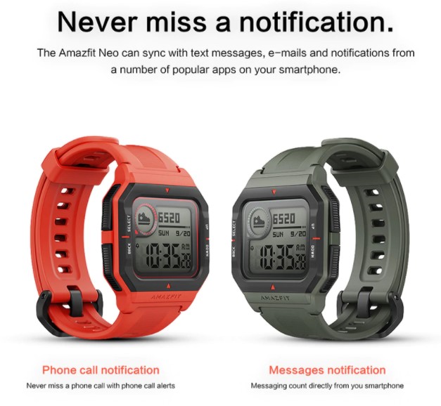 Amazfit Neo is a retro watch with advanced features; now on pre-sale on  AliExpress - Gizmochina