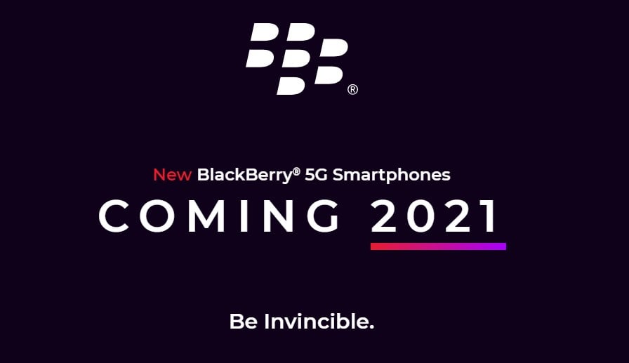 BlackBerry 5G smartphone