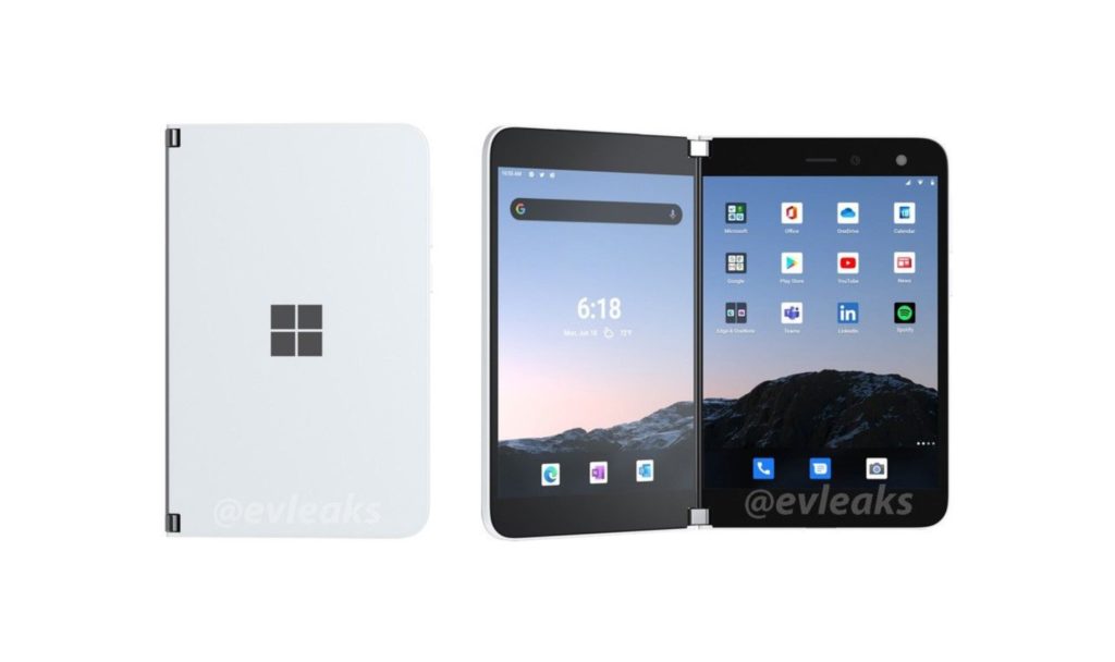 Microsoft Surface Duo AT&T Renders Leak Özellikli