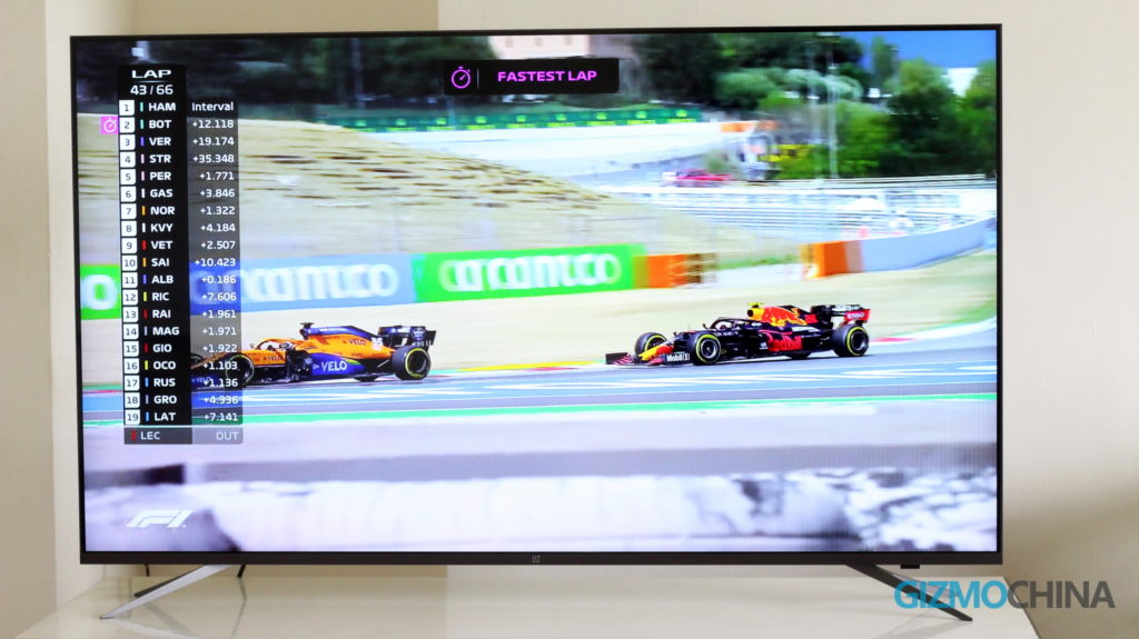 OnePlus TV U1 MEMC turned on