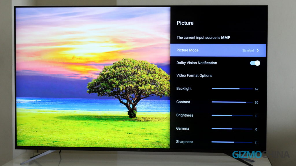   Configuración de imagen de OnePlus TV U1 