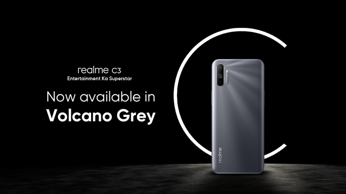 Realme C3 Volcano Gray