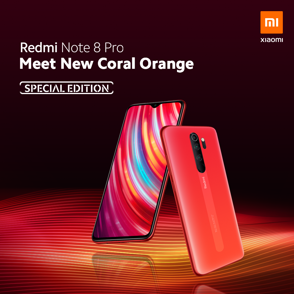 Redmi Note 8 Pro Coral Orange Special Edition