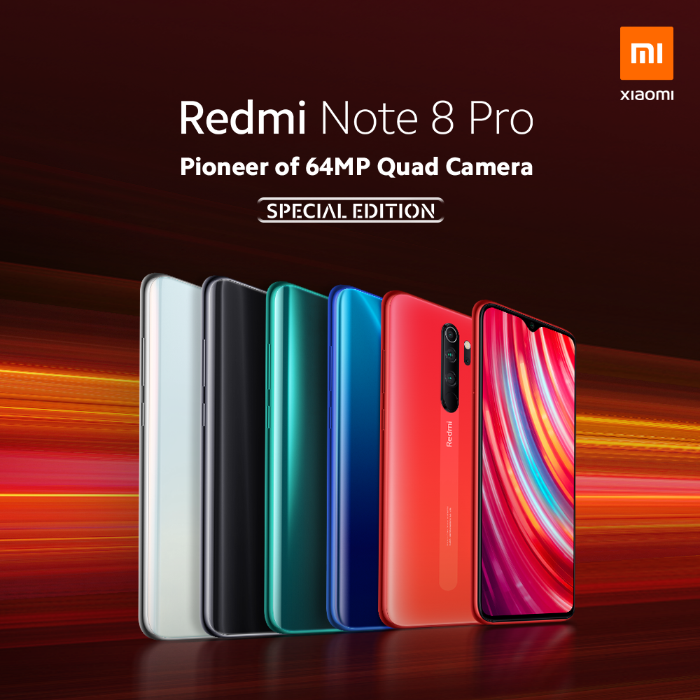 Redmi Note 8 Pro tüm renkler