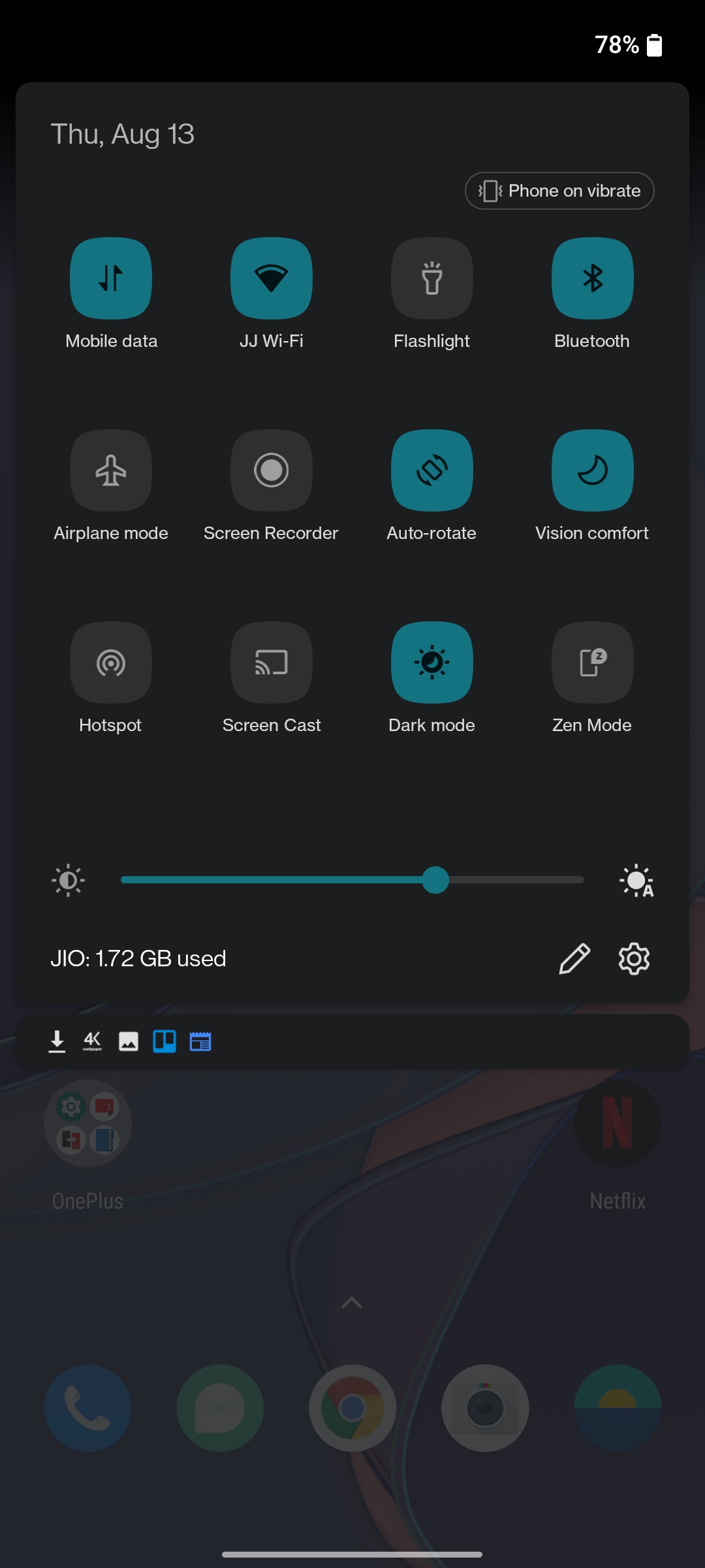   OnePlus OxygenOS 11 Modo oscuro 