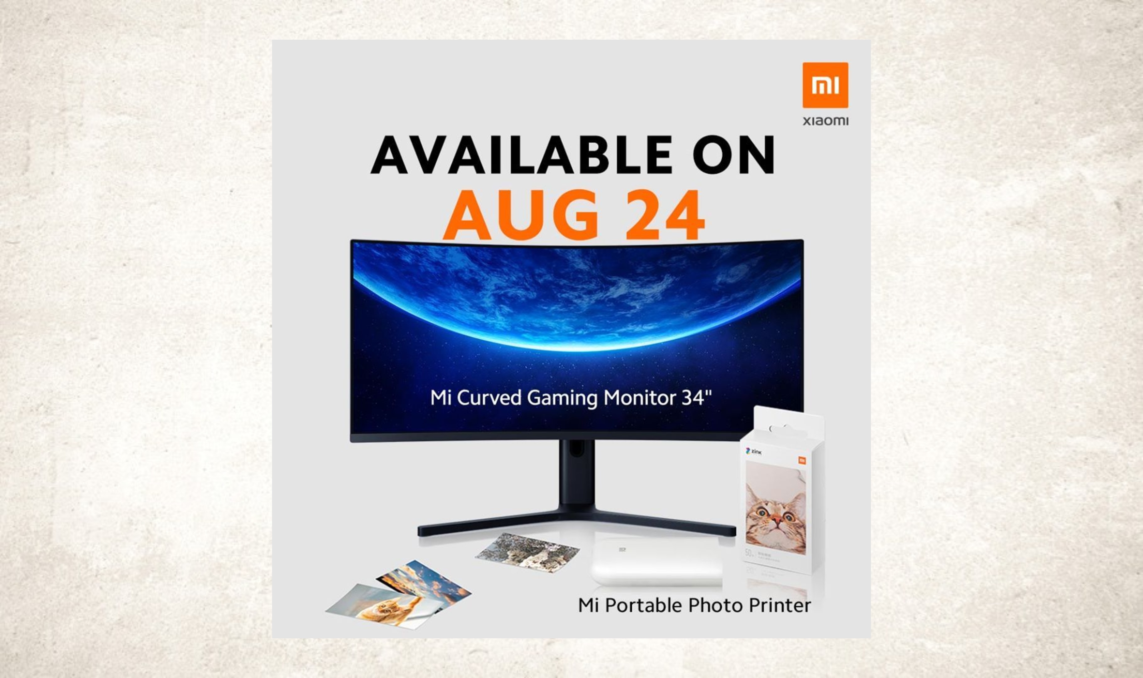 Xiaomi Mi Curved Gaming Monitor 34 Mi Portable Photo Printer Malaysia Launch