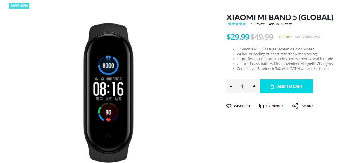 xiaomi mi band 5 nfc