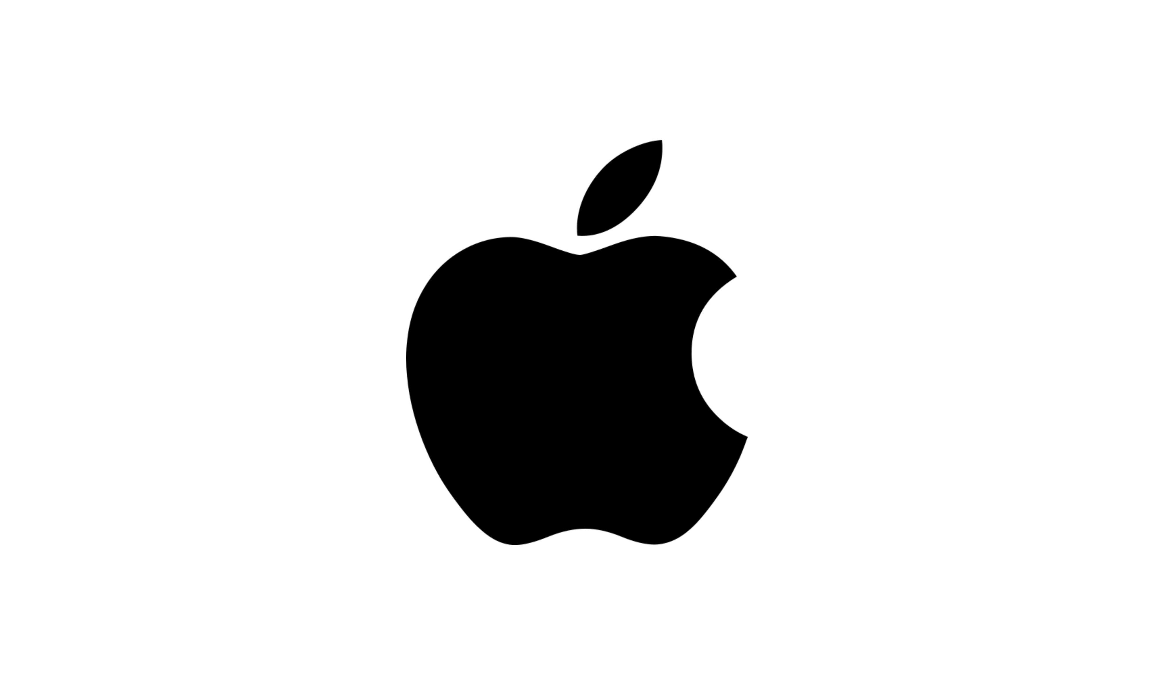 Logotipo de Apple en primer plano