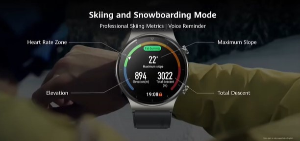 Huawei Watch GT 2 Pro Skiing and Snowboarding Mode