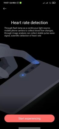 MIUI Health app’s heart rate monitoring feature uses phone’s camera and LED flash 5 MIUI Health Heart Rate Monitoring 01