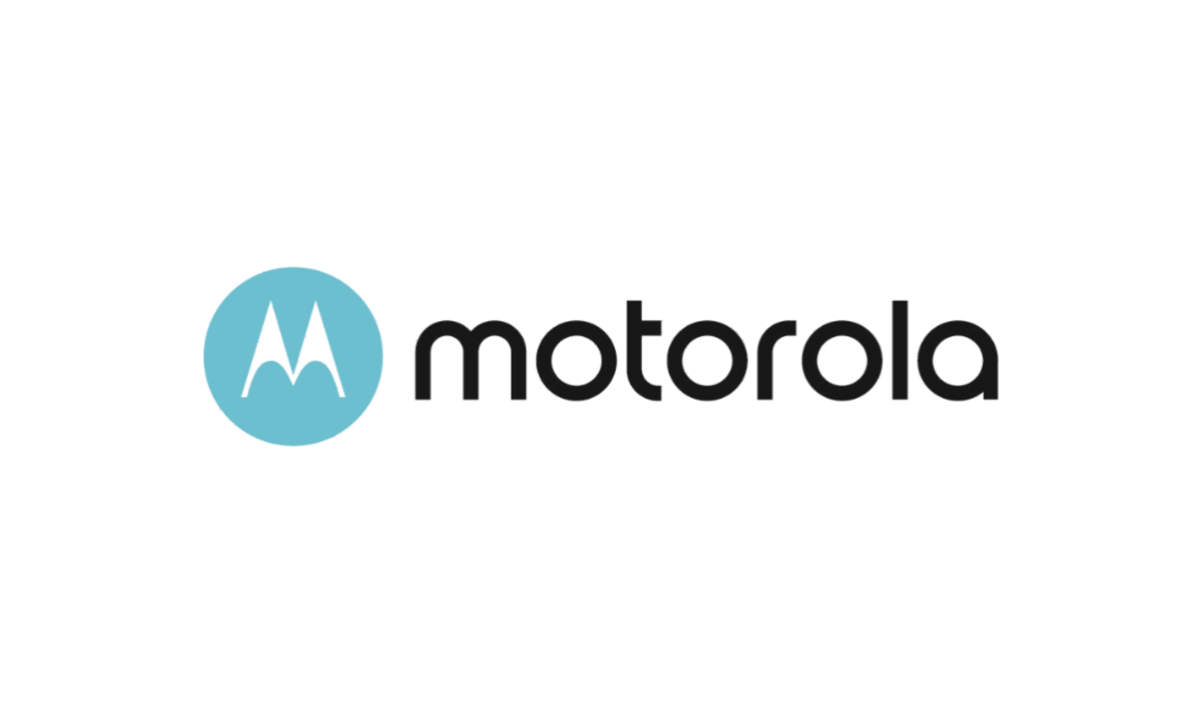 Logotipo de Motorola en primer plano