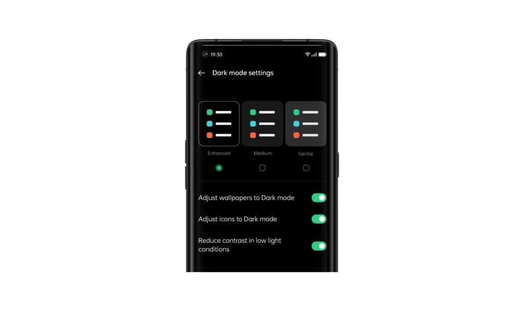 OPPO ColorOS 11 Dark Mode