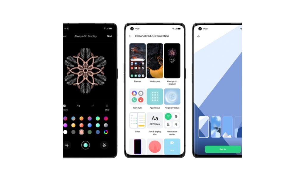 Personalizaciones de la interfaz de usuario de OPPO ColorOS 11 Personalización personalizada