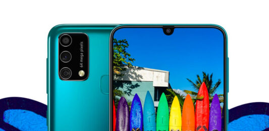 Samsung Galaxy F41 with 64MP triple rear cameras