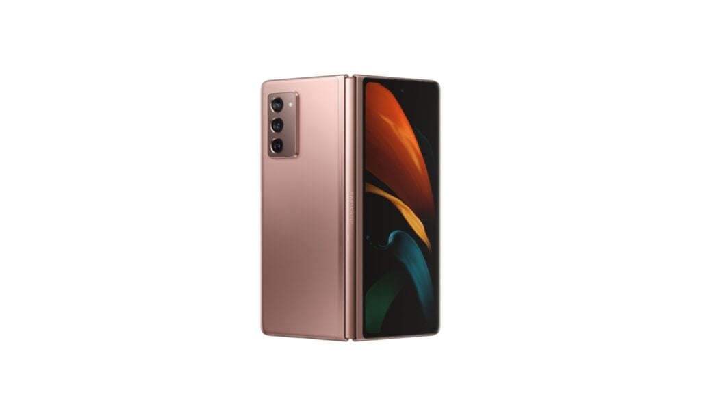 Samsung Galaxy Z Fold 2 Mystic Bronze Front Rear