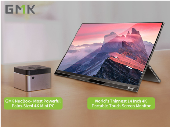 gmk nucbox monitor new 14-inch 2