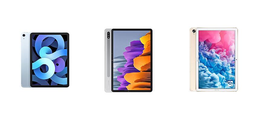 iPad Air 4 vs Samsung Galaxy Tab S7 vs Huawei MatePad 10.8: -