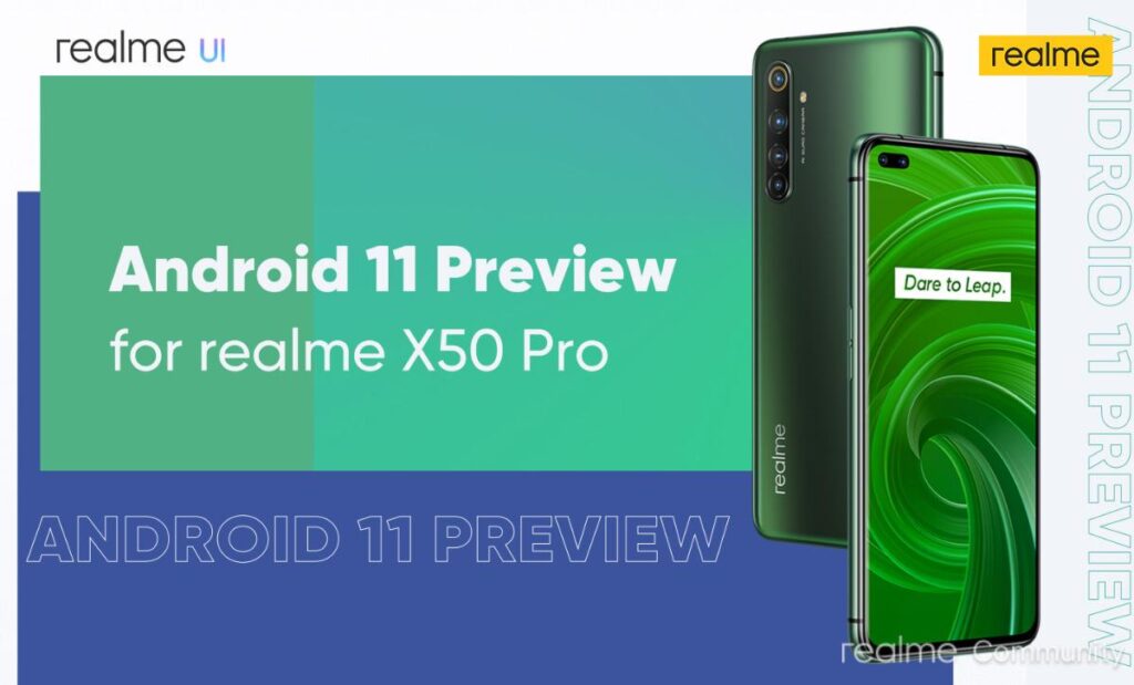 relme X50 Pro Android 11 Beta