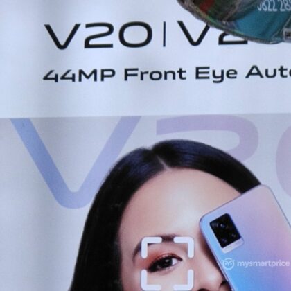 Renders of vivo V20 reveal it to feature a similar rear design as the vivo X50 Pro 7 vivo V20 Advertisement Poster Leak