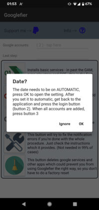 Googlefier GMS Installer App for HUAWEI HONOR 02