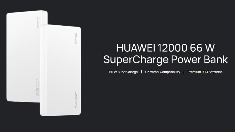 Batería externa de 66 W Huawei 12000 SuperCharge