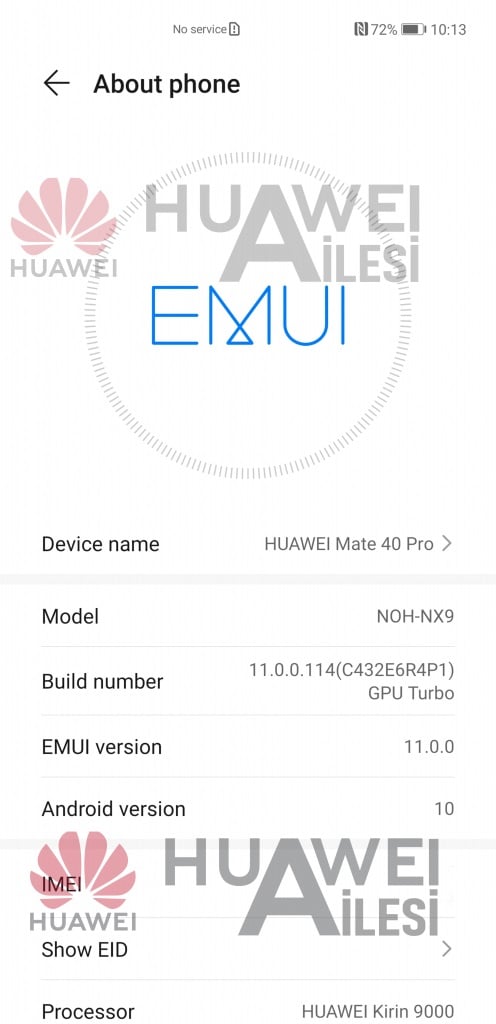 Huawei Mate 40 Pro UI Leak