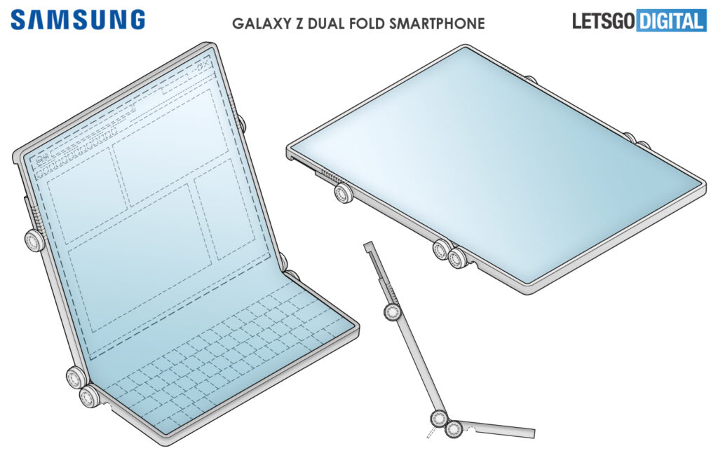A Samsung Display design patent reveals a third possible foldable form