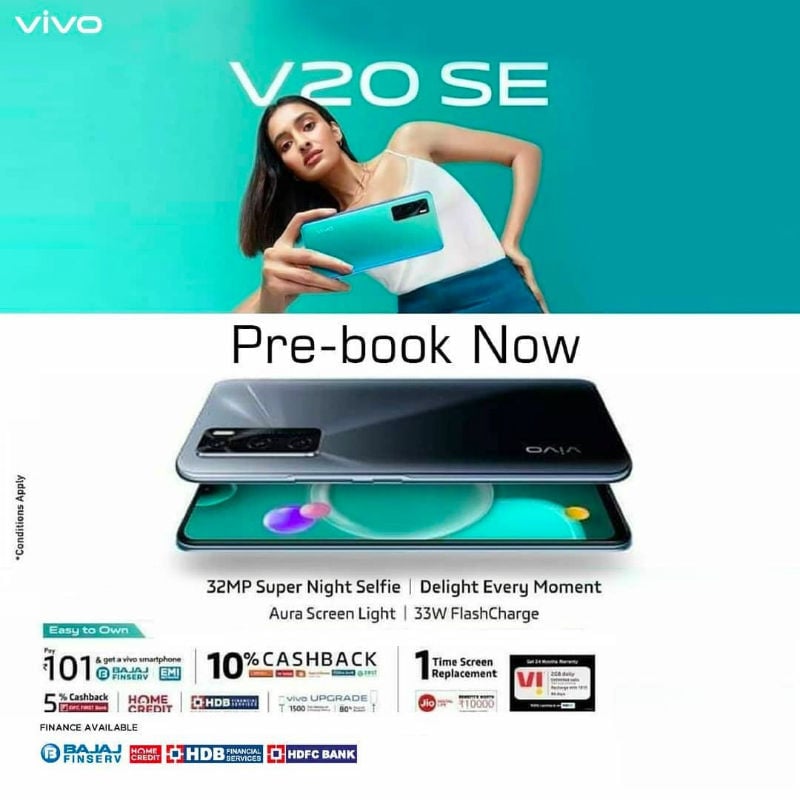 Vivo V20 SE pre-book offers