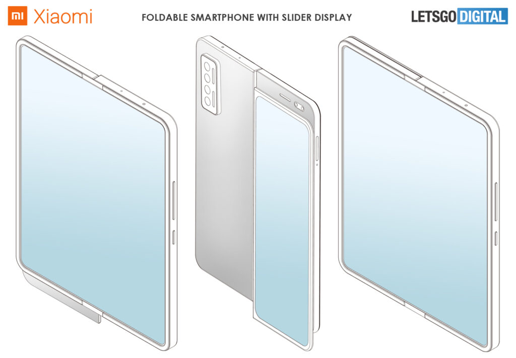 Xiaomi Foldable Smartphone Design Patent Inward Folding Screen Slider Cover Display 02
