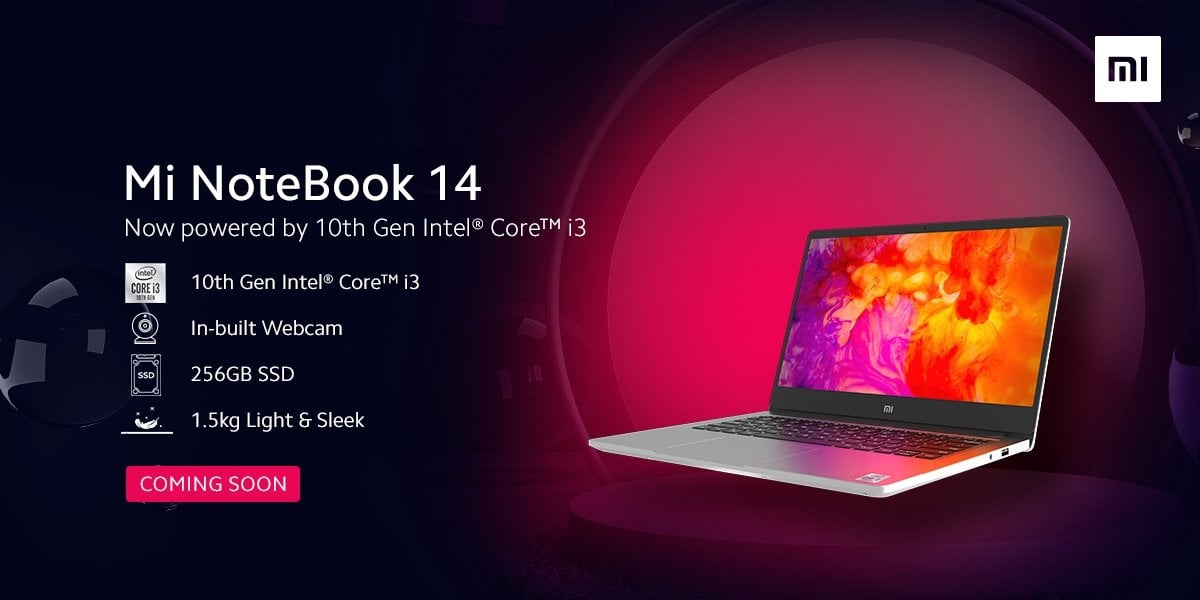 Xiaomi Mi Notebook 14 Core i3 is coming soon