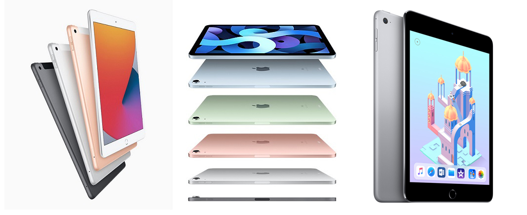 Ipad Air 4 Vs Ipad 10 2 Vs Ipad Mini 5 Specs Comparison Gizmochina