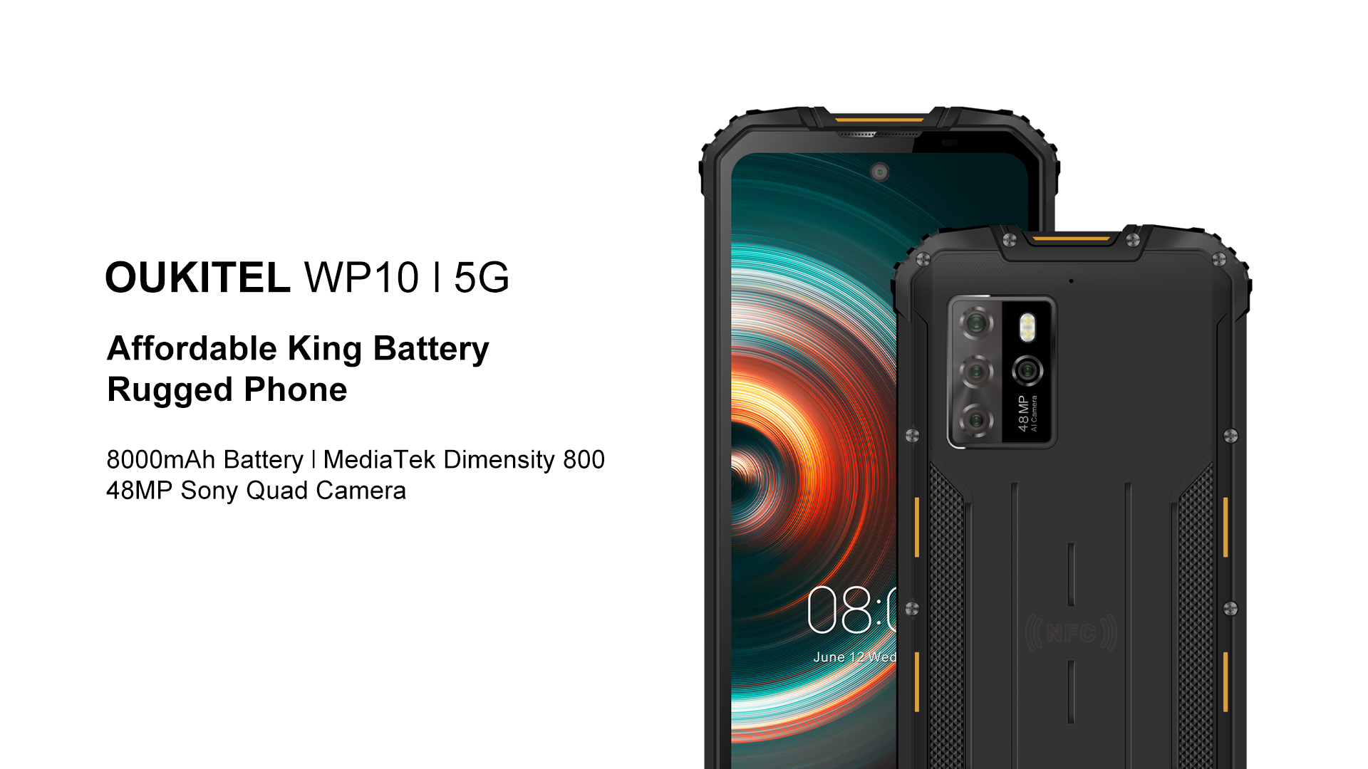 يجب أن يكون للهاتف الذكي Oukitel WP10 5G Rugged إعداد كاميرا رباعية