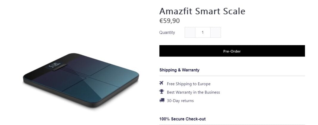amazfit smart scale