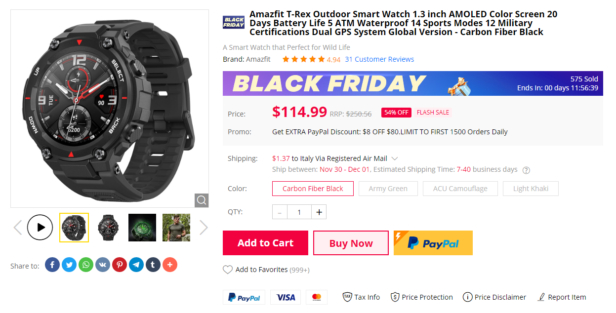 Amazfit T-Rex deal
