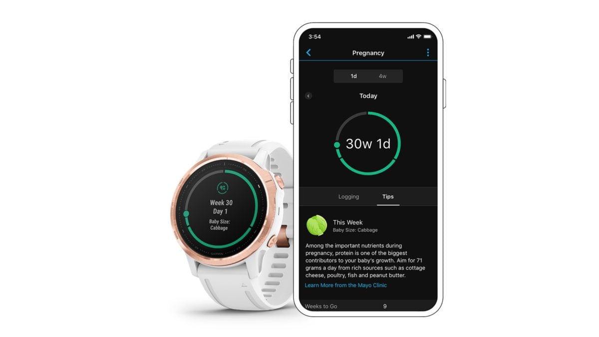 Garmin introduces a new pregnancy tracking feature for its smartwatches -  Gizmochina