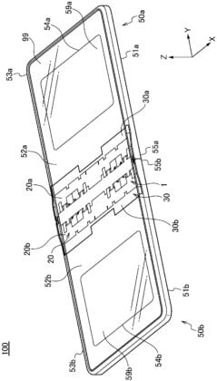 Huawei patents a complex hinge design for crease-free foldable smartphones 5 Huawei Complex Hinge Design Patent Crease-Free Foldable Smartphone 02