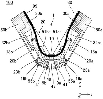 Huawei Complex Hinge Design Patent Crease-Free Foldable Smartphone 05