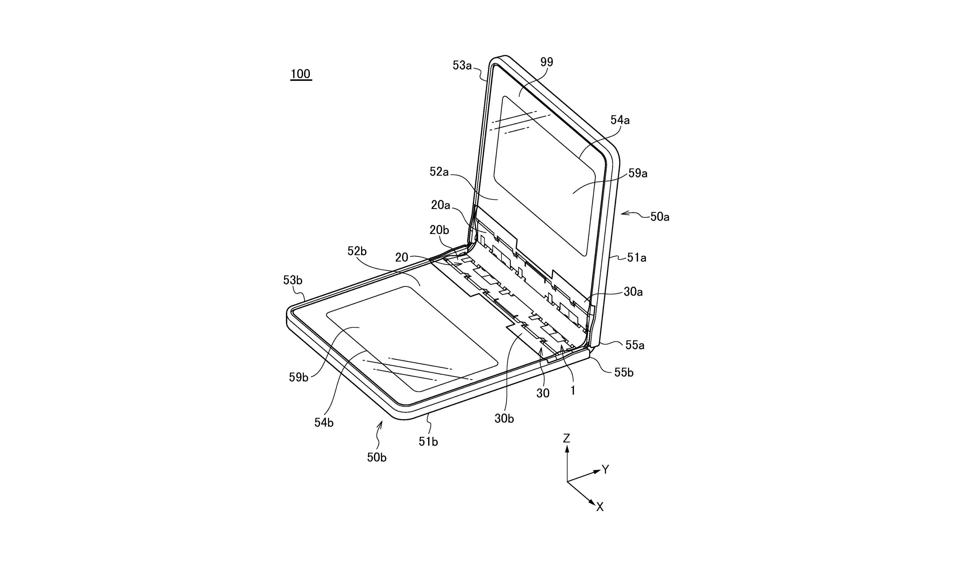 Huawei Complex Hinge Design Patent Crease-Free Foldable Smartphone Featured